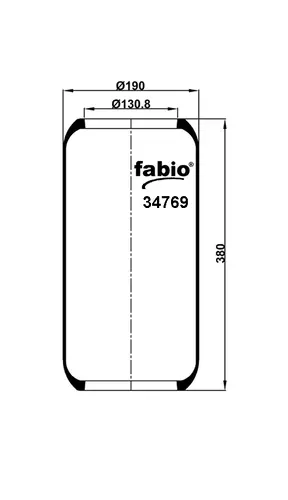Пневмоподушка 34769 FABIO