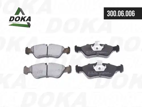 Тормозные колодки дисковые DOKA 300.06.006
