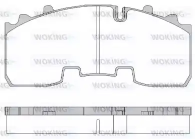 Тормозные колодки дисковые WOKING JSA 14563.10