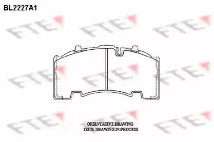 Тормозные колодки дисковые FTE BL2227A1