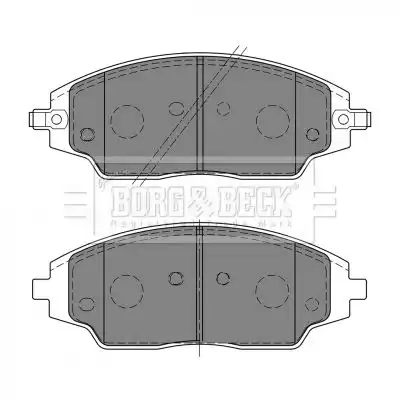 Тормозные колодки дисковые BORG&BECK BBP2459