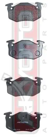 Тормозные колодки дисковые AKYOTO AKD-0332L