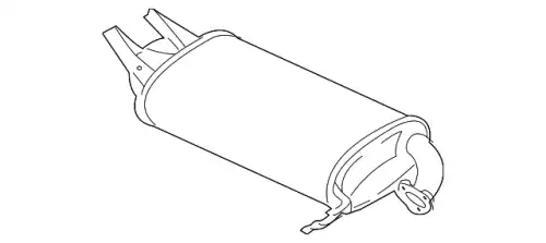 Глушитель MN135654 MITSUBISHI