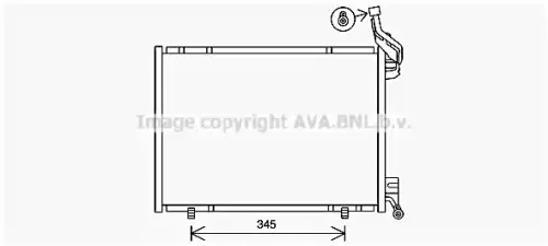 Радиатор кондиционера (конденсатор) AVA FD5640