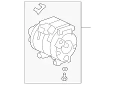 Компрессор кондиционера 38810RYEA01 HONDA