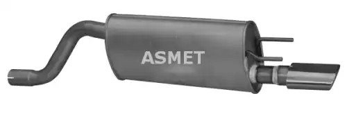 Глушитель системы выпуска, задний 05192 ASMET