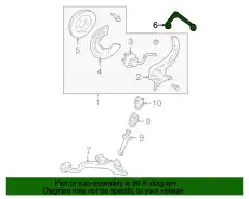Рычаг подвески FORD 6W4Z-3084-AA