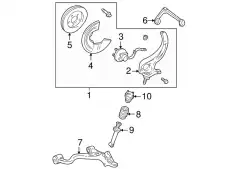 Рычаг подвески FORD 6W4Z-3084-AA