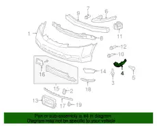 КРОНШТЕЙН БАМПЕРА ЛЕВЫЙ 71198SNAA02 HONDA