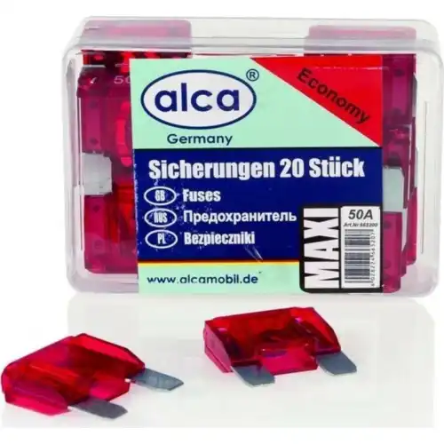665200 ПРЕДОХРАНИТЕЛИ МАКСИ 50А 20 ШТ. ALCA
