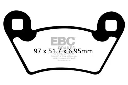 FA354R КОЛОДКИ ТОРМОЗНЫЕ EBC