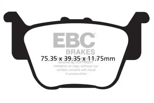 Тормозные колодки дисковые EBC FA373R