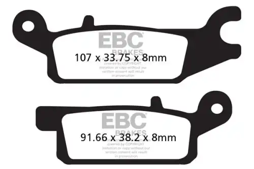 Brake pad FA443R EBC