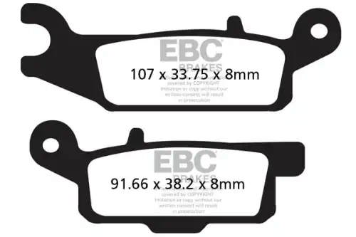 Brake pad FA444R EBC