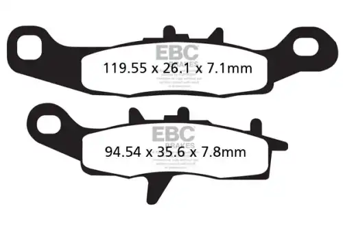 Brake pad FA258R EBC