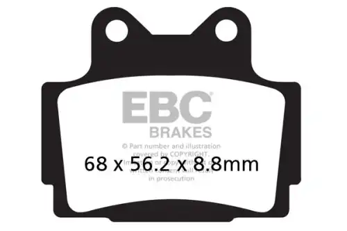 Brake pad FA104HH EBC