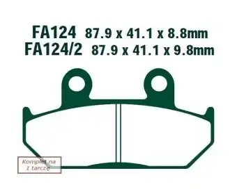 Brake pad FA1242HH EBC