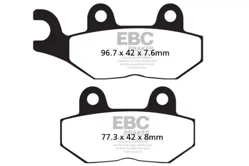 Brake pad FA214HH EBC