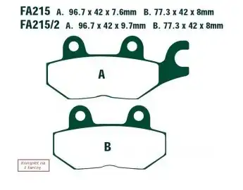 Brake pad FA2152HH EBC