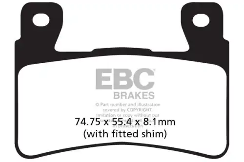 Тормозные колодки дисковые EBC FA265HH