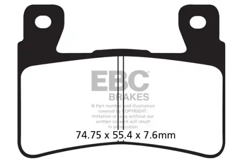 Тормозные колодки дисковые EBC FA296HH