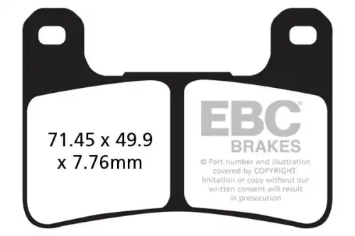 Тормозные колодки дисковые EBC FA379HH