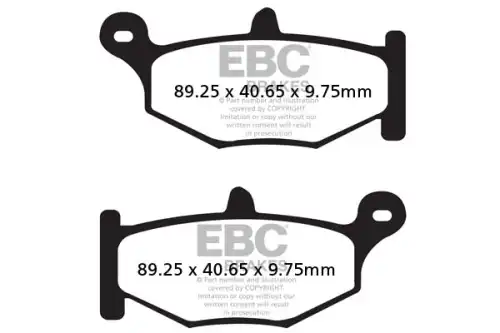  КОЛОДКИ ТОРМОЗНЫЕ FA419HH EBC