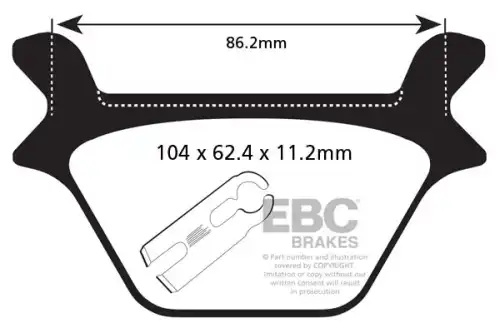 FA200HH Brake pad EBC