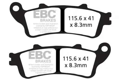 Тормозные колодки дисковые EBC FA261HH