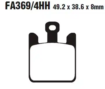 Brake pad FA3694HH EBC