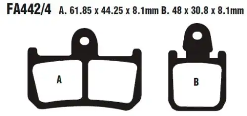 Brake pad FA4424HH EBC