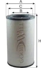 Фильтр воздушный GOODWILL AG1085