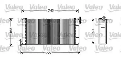 Радиатор печки VALEO 812084