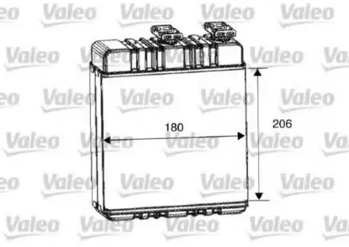 Радиатор печки VALEO 812222