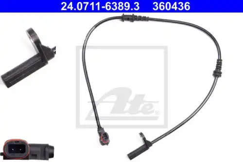 Датчик ABS ATE 24.0711-6389.3
