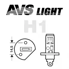 Автолампа галогенная AVS A78905S H1 12