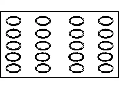 Кольца поршневые GM 93740225