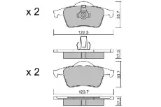 Тормозные колодки дисковые AISIN BPTO2907