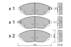 комплект колодок дисковых BPDO-1003 AISIN