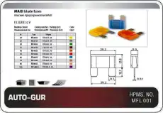 ПРЕДОХРАНИТЕЛЬ MAX W272 (ЕВРО СТАНДАРТ) 40 АМПЕР901759 AGFX40A AUTO-GUR
