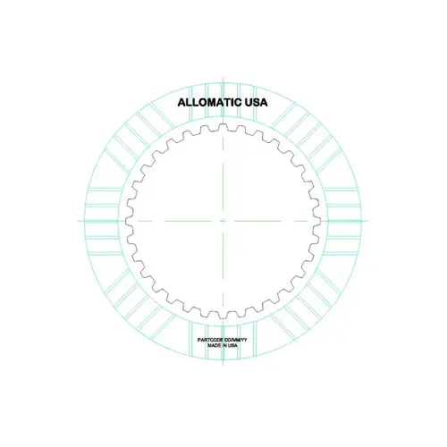 Диск фрикционный акпп 512354 ALLOMATIC