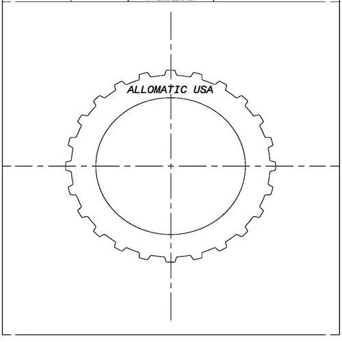 Диск стальной акпп 511911 ALLOMATIC