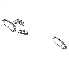Тормозные колодки дисковые CADILLAC 84176464