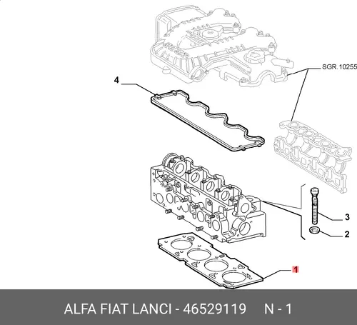 Прокладка ГБЦ LANCIA 46529119