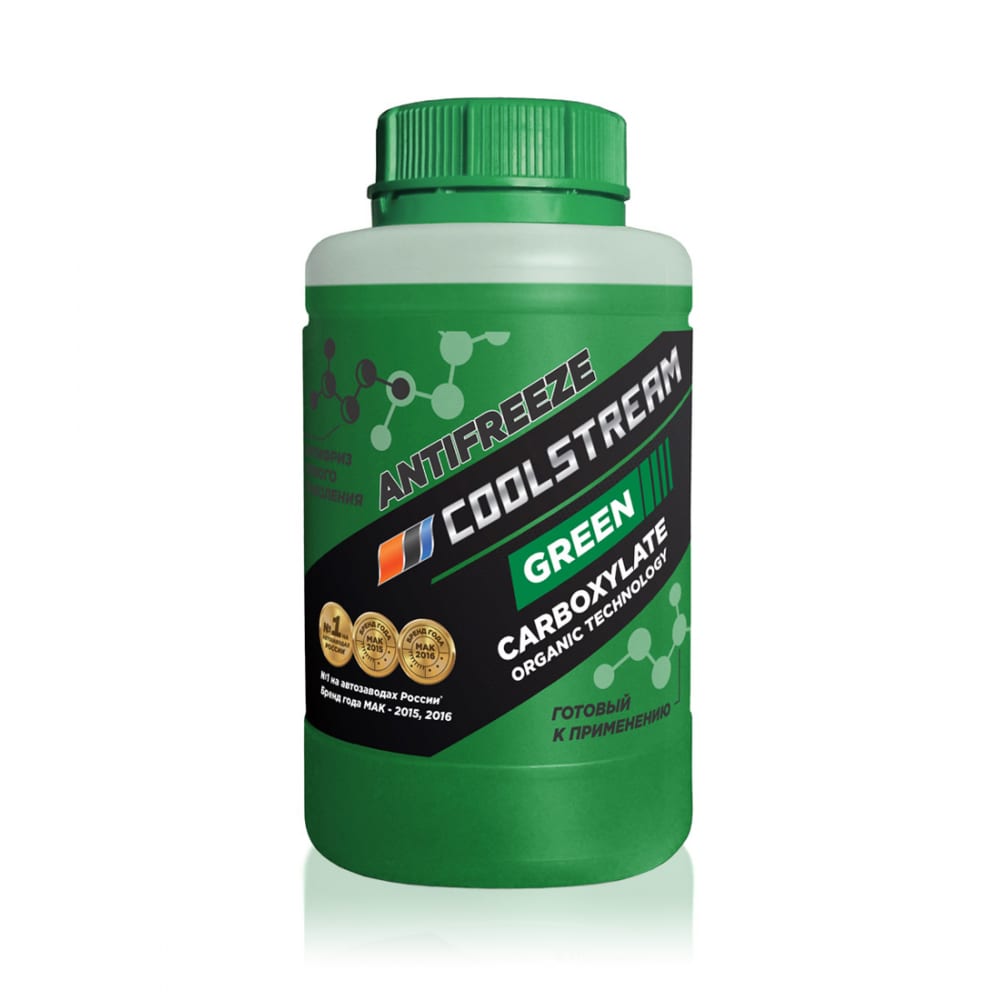Антифриз COOLSTREAM CS010901GR зеленый готовый 0.9 кг