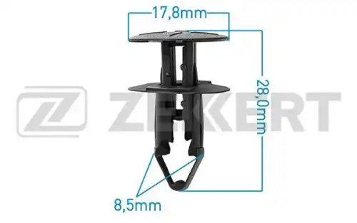 Клипса крепёжная Renault BE3013 ZEKKERT