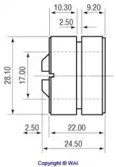 Кольцо&nbsp;контактное WAI 28918501