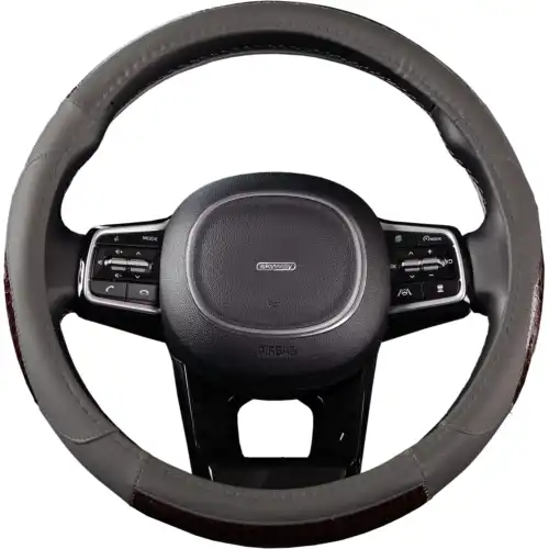 ОПЛЕТКА SKYWAY LUXURY-4 M СЕРАЯ ЭКОКОЖА S01102379