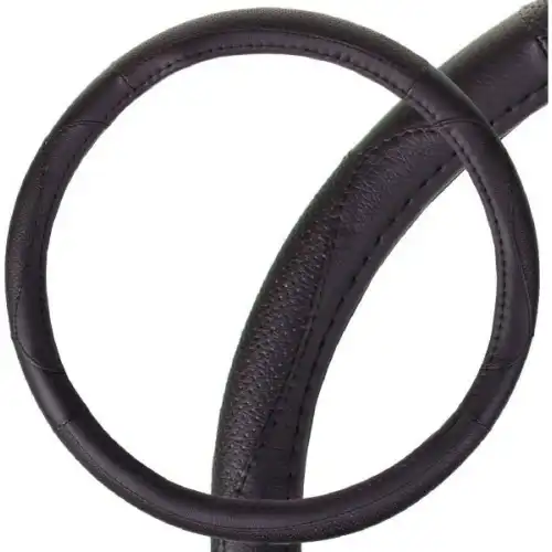 ОПЛЁТКА РУЛЯ SKYWAY КОЖАНАЯ ЧЕРНАЯ (L) S01102355