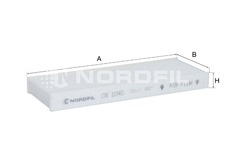 Салонный фильтр NORDFIL CN1040